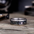 the-dark-tide-mens-titanium-wedding-band-Tahitian-black-mother-of-pearl-rustic-and-main