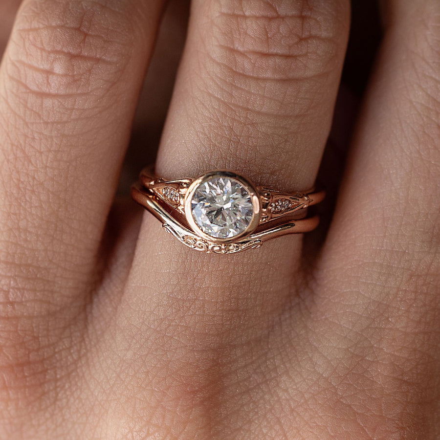 the-elaina-lynn-vintage-inspired-gold-contour-wedding-band-engagement-ring-filigree-accents-rustic-and-main