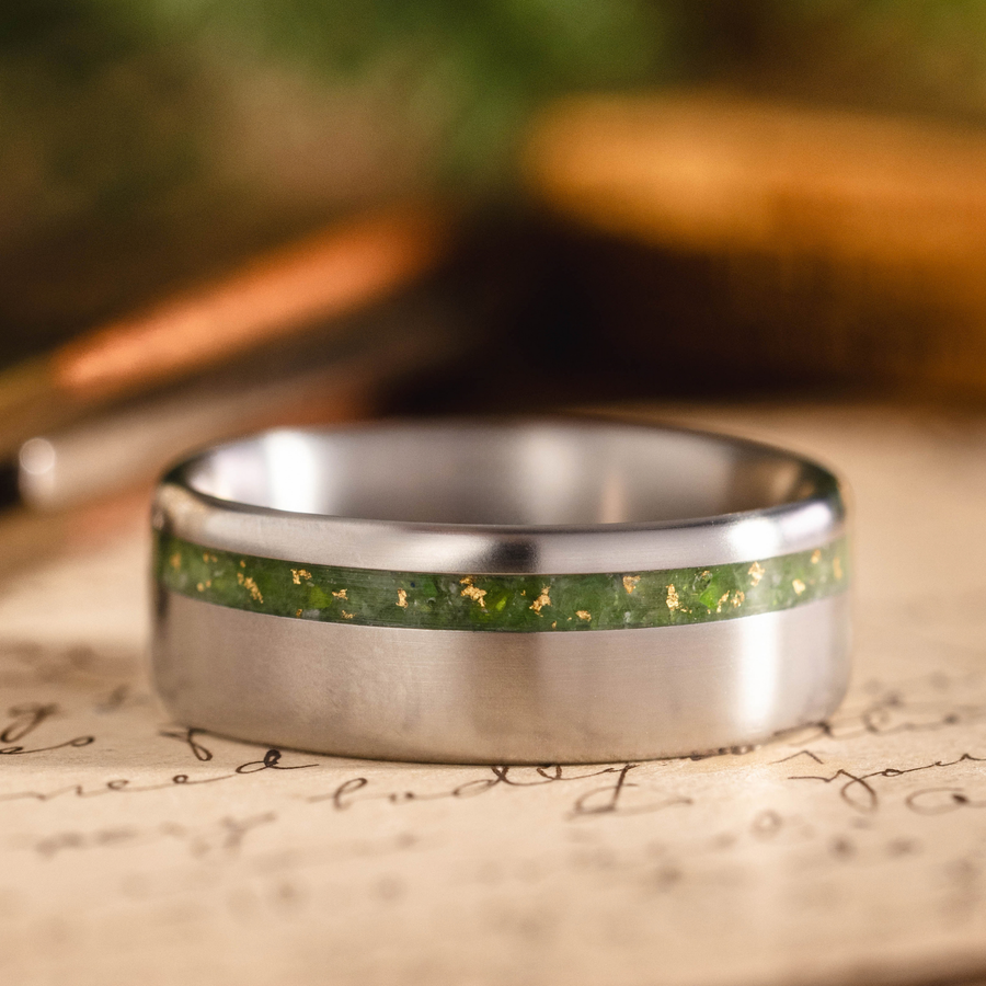:: Shown in 8mm Wide | Titanium
