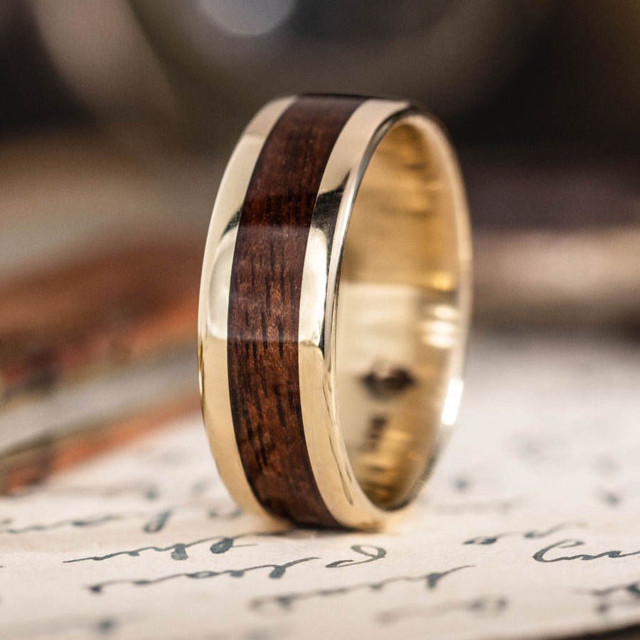 :: Shown in 8mm Wide | Yellow Gold 