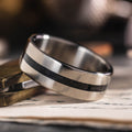 the-gemini-mens-titanium-ring-whiskey-barrel-inlay