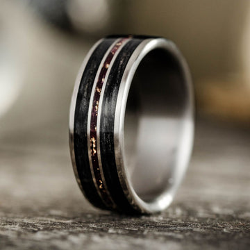 :: Shown in 8mm Wide | Titanium