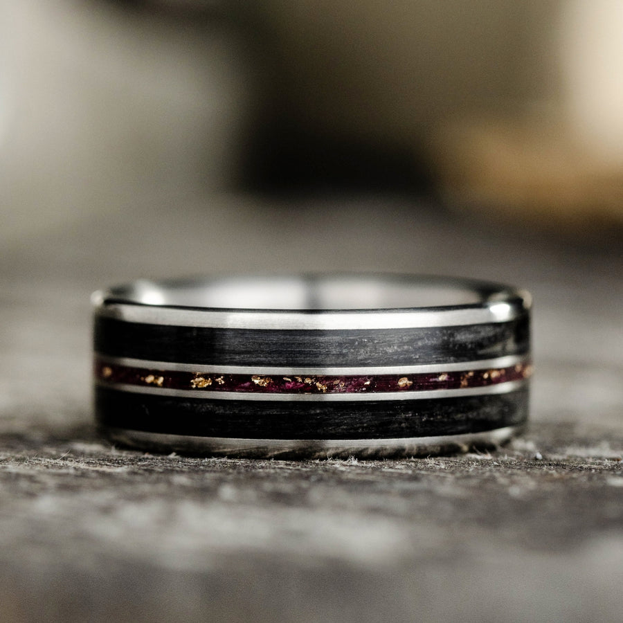 the-gents-salute-weathered-whiskey-barrel-titanium-rose-gold-flakes-rustic-and-main