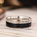 ::Shown in Silver | 8mm Wide | Medium Antler
