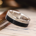 ::Shown in Silver | 8mm Wide | Medium Antler
