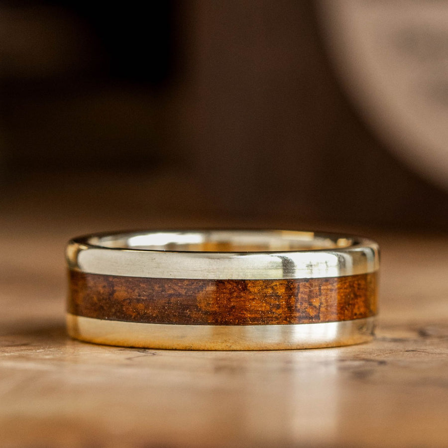 :: Shown in 8mm Wide | Yellow Gold 
