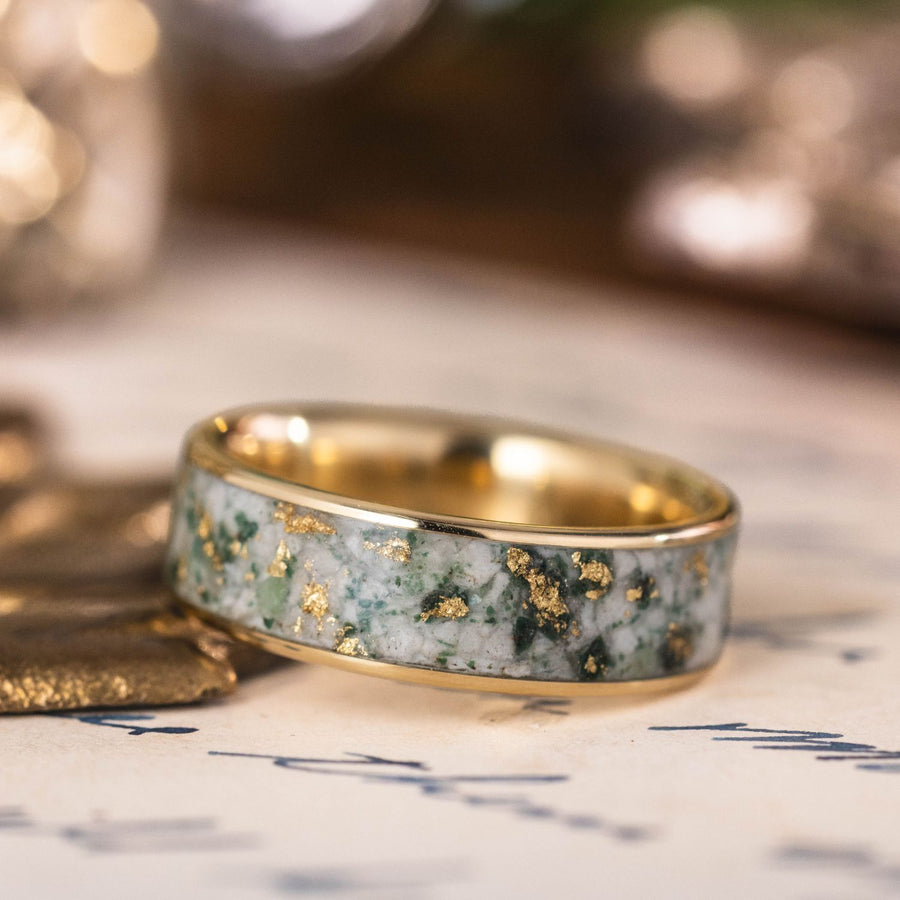 the-grove-womens-gold-tree-agate-ring-gold-flakes