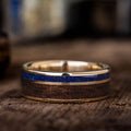 the-guide-mens-gold-wedding-band-lapis-lazuli-walnut-wood