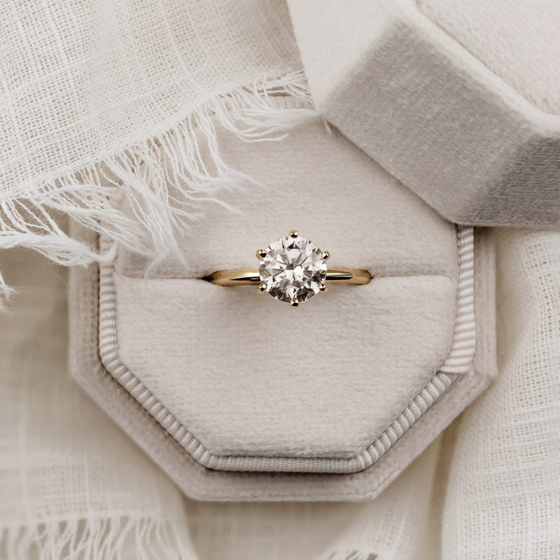 Round Diamond Solitaire
