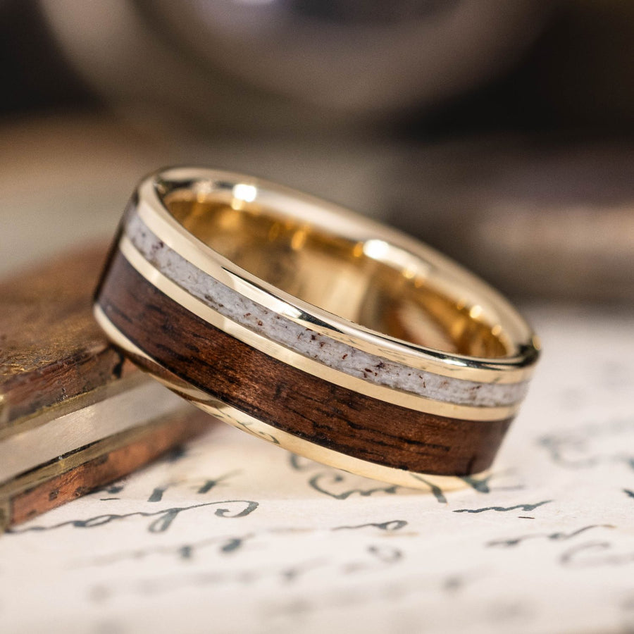 :: Shown in 8mm Wide | Yellow Gold 