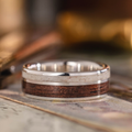 ::Shown in Silver | 8mm Wide | Light Antler

