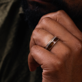 ::Shown in Silver | 8mm Wide | Light Antler
