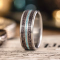::Shown in Titanium | 8mm Wide | Dark Antler