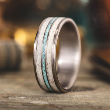 ::Shown in Titanium | 8mm Wide | Light Antler