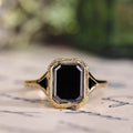 the-isolde-art-deco-inspired-emerald-cut-black-lab-moissanite-triangle-black-spinel-accents