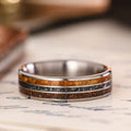 In-Stock The Jurassic in Titanium Rustic and Main ::Shown in 6mm Wide | Titanium
