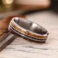 In-Stock The Jurassic in Titanium Rustic and Main ::Shown in 6mm Wide | Titanium
