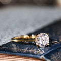 The Lily | Solitaire Round Diamond Engagement Ring with Nature-Inspired Setting