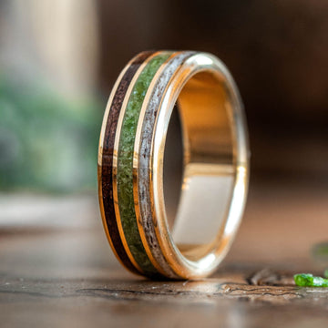 :: Shown in 8mm Wide | Yellow Gold 