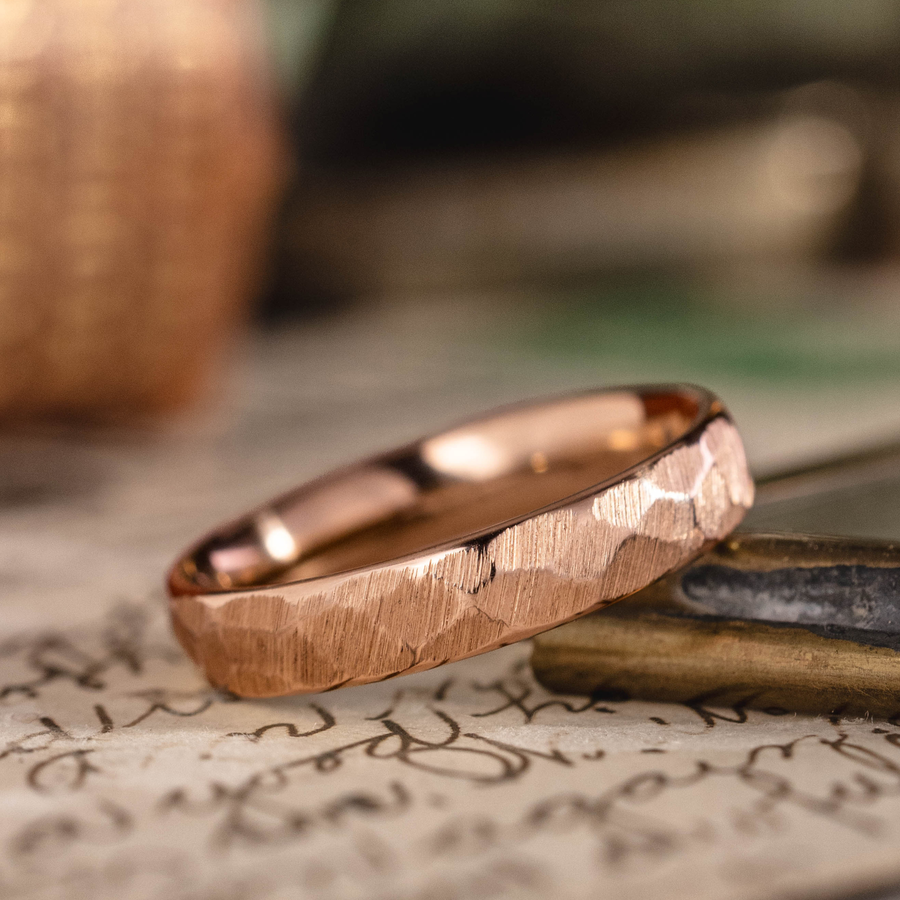 :: Shown in 4mm Wide | Rose Gold 