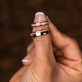 :: Shown in 8 & 4mm Wide | Yellow Gold