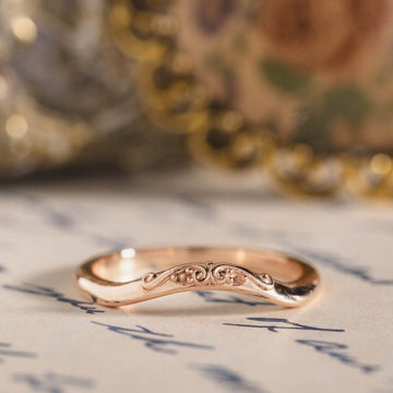the-lynn-vintage-inspired-gold-contour-wedding-band-filigree-accents