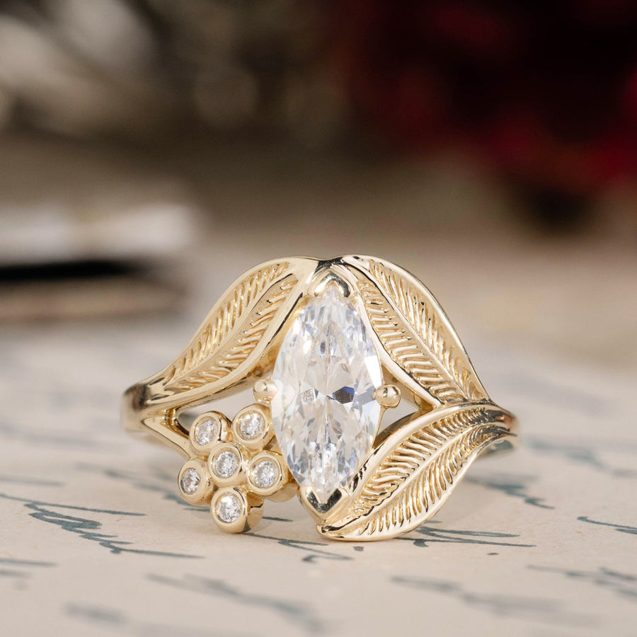 the-magnolia-marquise-diamond-engagement-ring-floral-diamond-accent-nature-inspired-leaf-setting