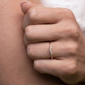 The Marian Curved Diamond Contour Band Rustic and Main