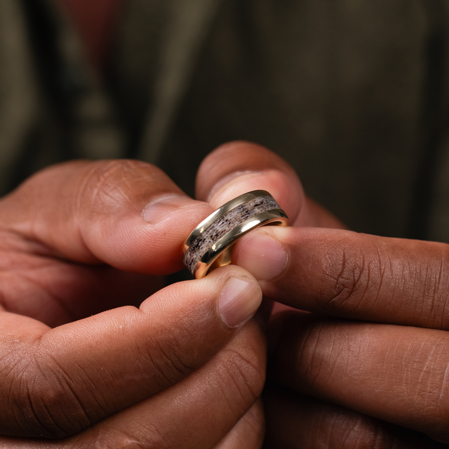 :: Shown in 8mm Wide | Yellow Gold 