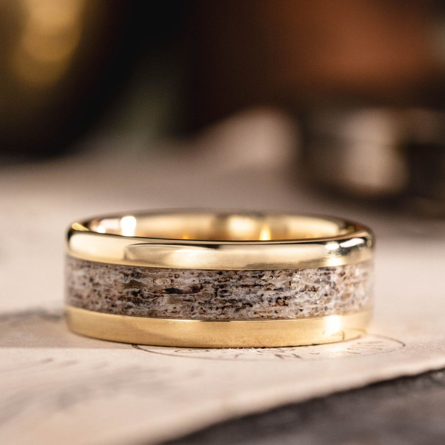:: Shown in 8mm Wide | Yellow Gold