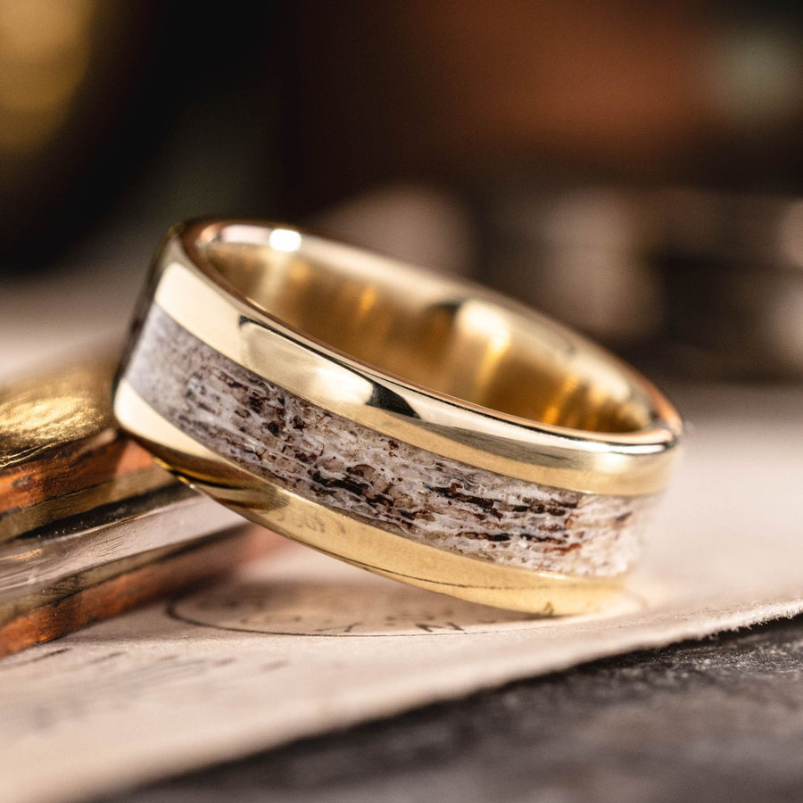 :: Shown in 8mm Wide | Yellow Gold