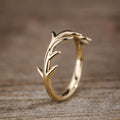 the-meadow-womens-solid-gold-antler-ring