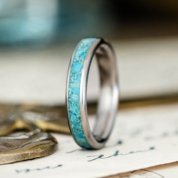 :: Shown in 4mm Wide | Titanium 
