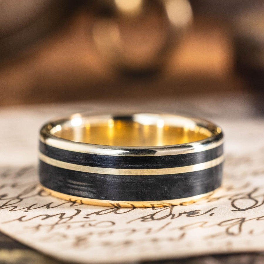 ::Shown in 8mm Wide | 10k Yellow Gold