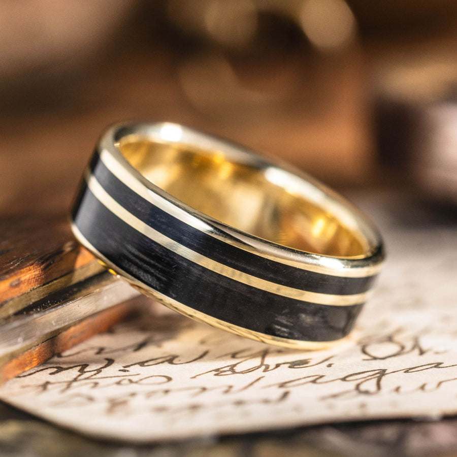 ::Shown in 8mm Wide | 10k Yellow Gold