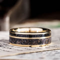 the-origin-mens-gold-wedding-band-megalodon-tooth-black-volcanic-sand