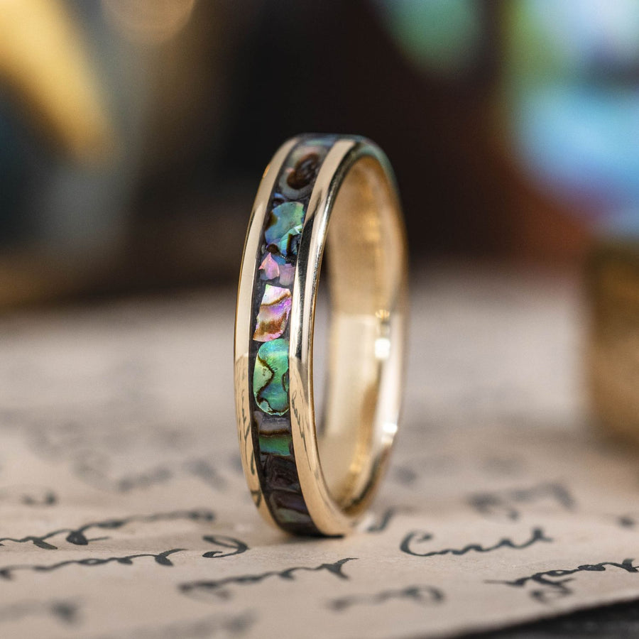 ::Shown in 4mm Wide | 10k Yellow Gold