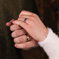 :: Shown in 8 & 4mm Wide | White Gold & Yellow Gold