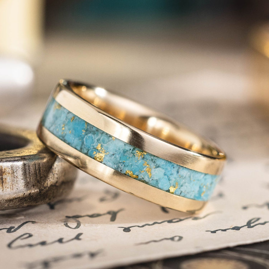 :: Shown in 8mm Wide | Yellow Gold