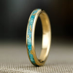 the-phoenix-womens-14k-yellow-gold-and-turquoise-ring-with-gold-flakes