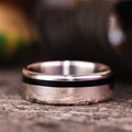 the-reserve-mens-titanium-wedding-band-offset-weathered-whiskey-barrel-wood-inlay