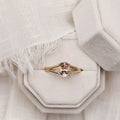 The Sedona | Natural Peach Morganite Solitaire Oval Engagement Ring