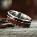 the-sentinel-mens-1903-springfield-rifle-stock-and-weathered-whiskey-barrel-wood-titanium-wedding-band