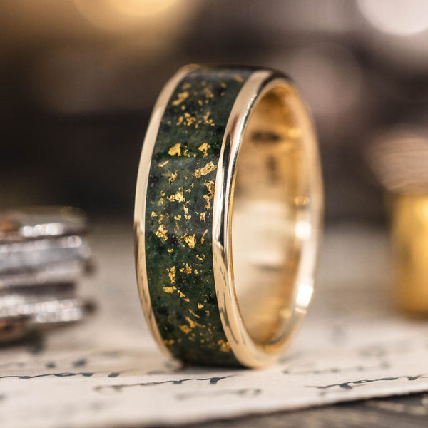 :: Shown in 8mm Wide | Yellow Gold