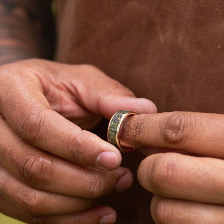 :: Shown in 8mm Wide | Yellow Gold