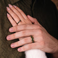:: Shown in 8 & 4mm Wide | Yellow Gold