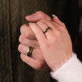 :: Shown in 8 & 4mm Wide | Yellow Gold