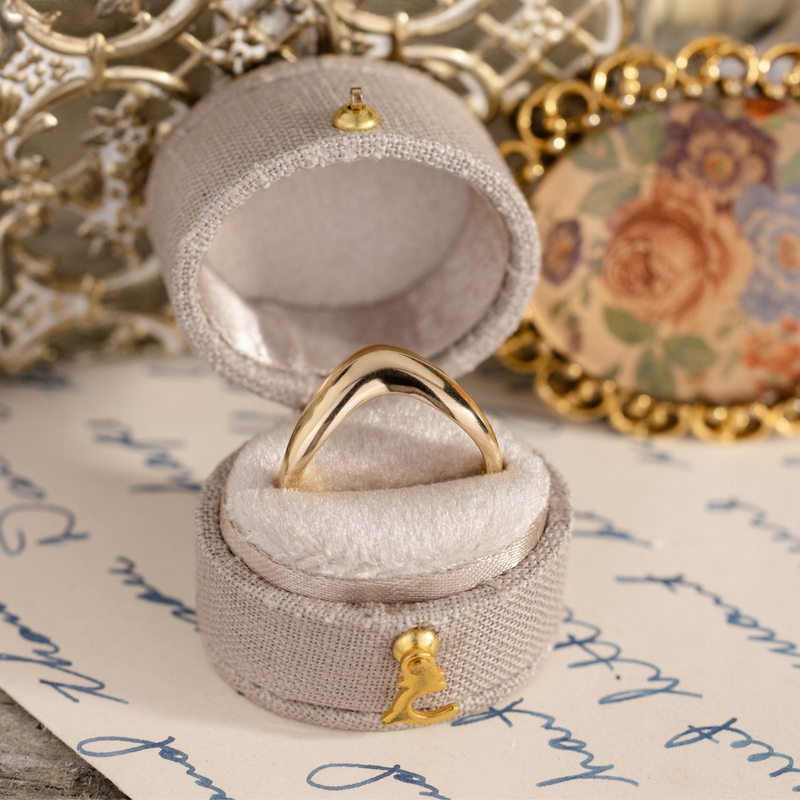 Bold Gold Dome Contour Band