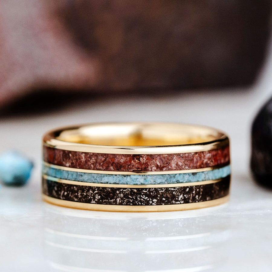 :: Shown in 8mm Wide | Yellow Gold 