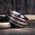 the-solstice-mens-titanium-wedding-band-dinosaur-bone-meteorite-natural-turquoise